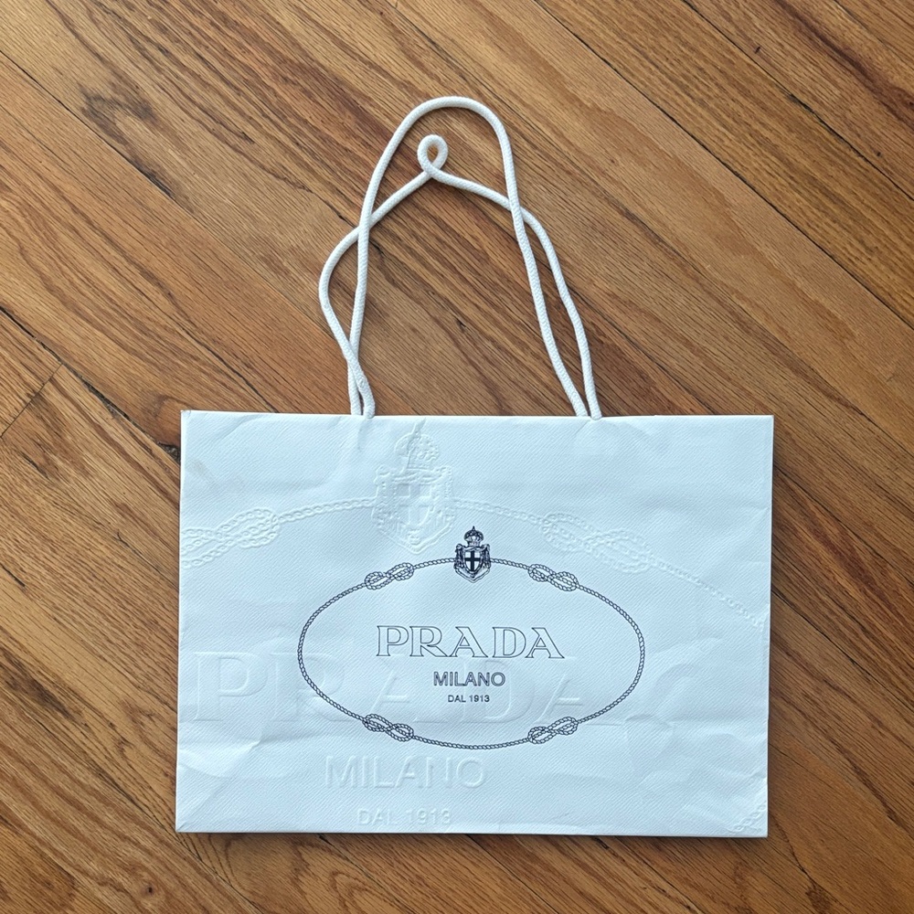 Prada Elegant White Tote Bag
